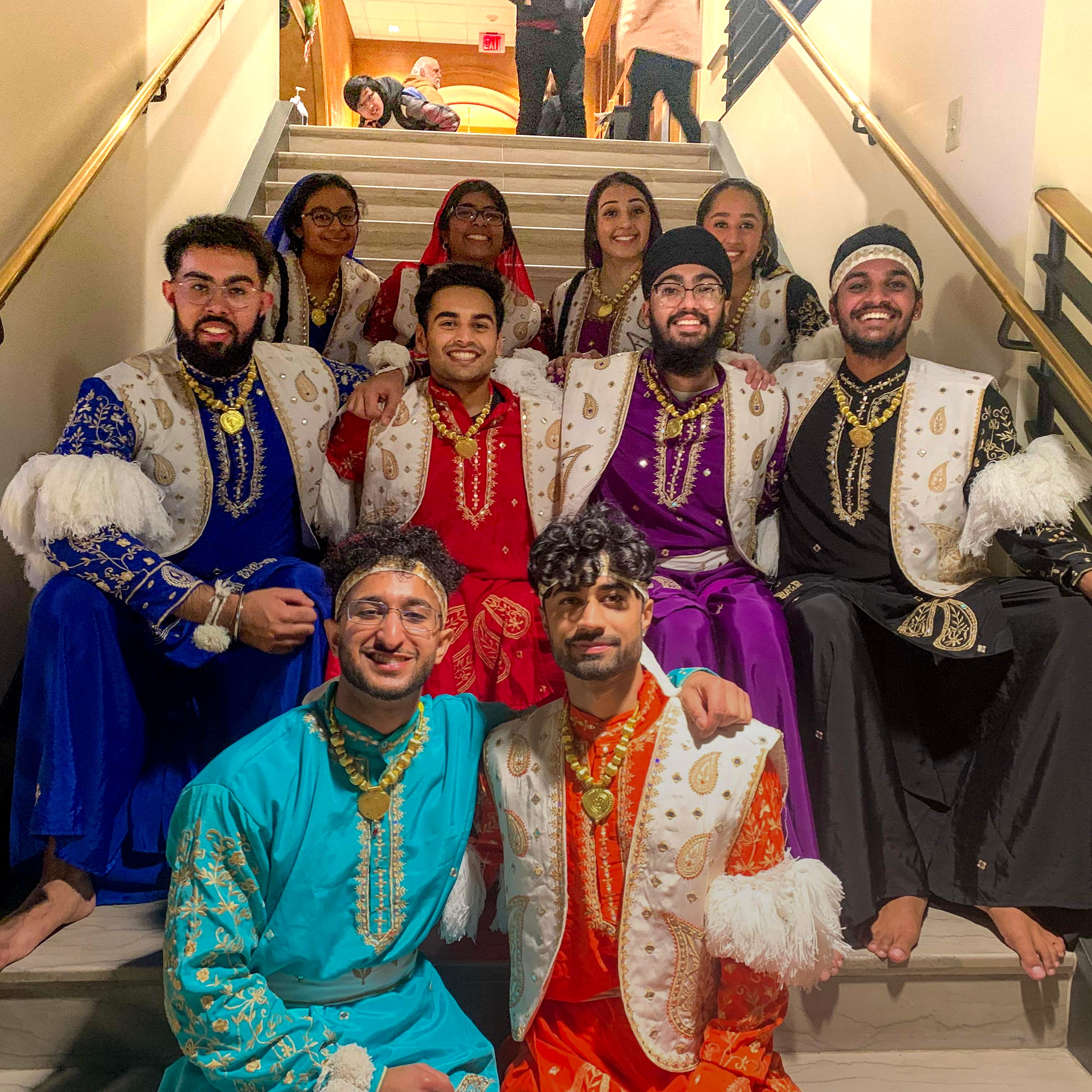 mehul maheshwari bhangra team stairs